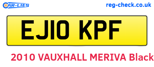EJ10KPF are the vehicle registration plates.