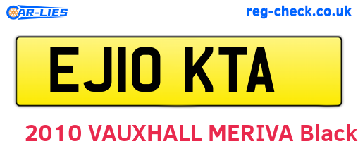 EJ10KTA are the vehicle registration plates.