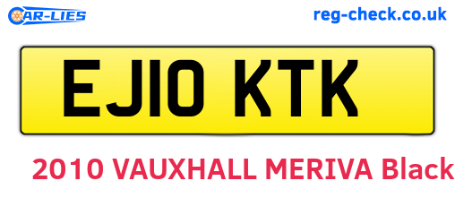 EJ10KTK are the vehicle registration plates.