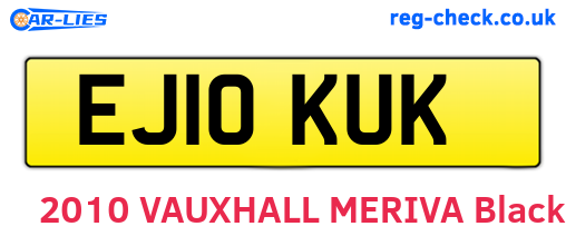EJ10KUK are the vehicle registration plates.