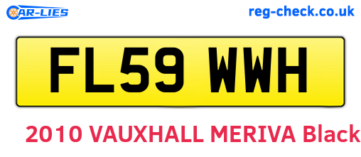 FL59WWH are the vehicle registration plates.