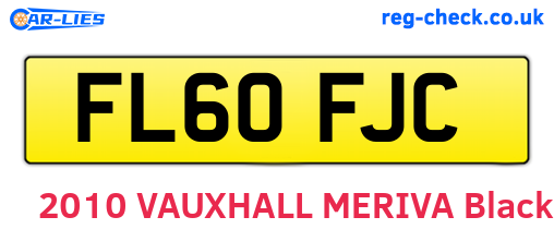 FL60FJC are the vehicle registration plates.