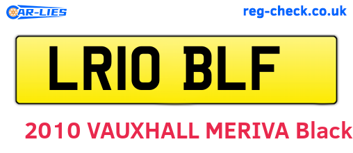 LR10BLF are the vehicle registration plates.