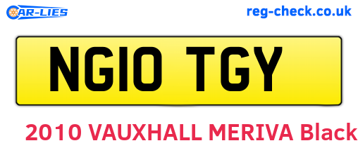 NG10TGY are the vehicle registration plates.