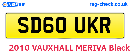 SD60UKR are the vehicle registration plates.