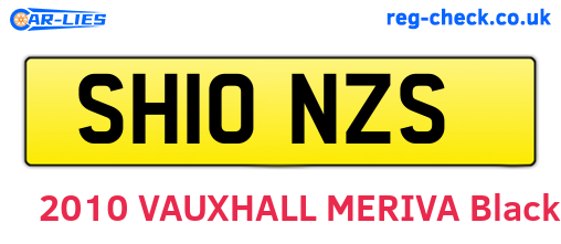 SH10NZS are the vehicle registration plates.