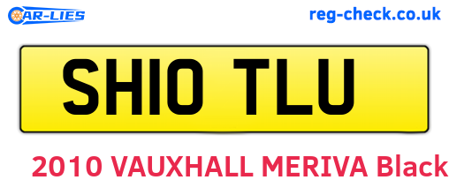 SH10TLU are the vehicle registration plates.