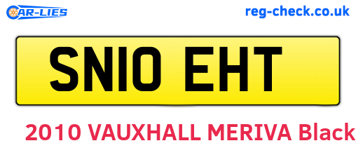 SN10EHT are the vehicle registration plates.