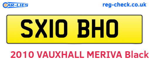SX10BHO are the vehicle registration plates.