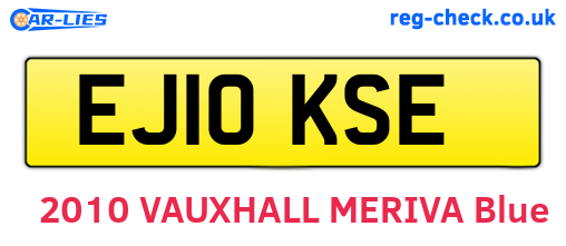 EJ10KSE are the vehicle registration plates.