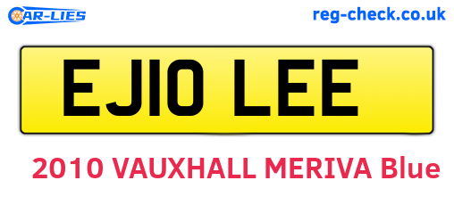 EJ10LEE are the vehicle registration plates.
