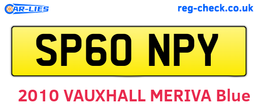 SP60NPY are the vehicle registration plates.