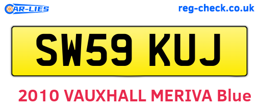 SW59KUJ are the vehicle registration plates.