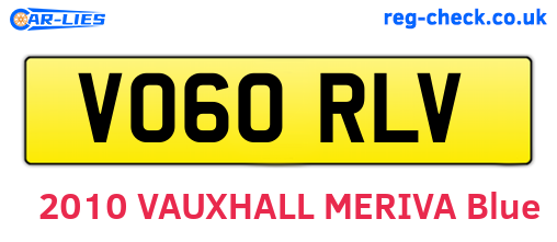 VO60RLV are the vehicle registration plates.