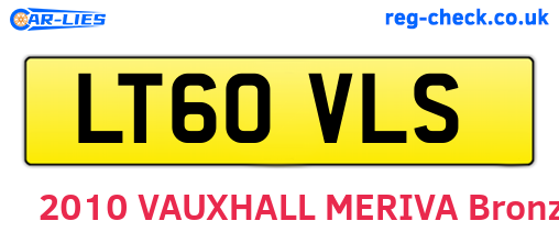 LT60VLS are the vehicle registration plates.