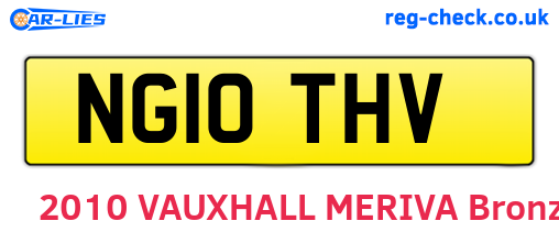 NG10THV are the vehicle registration plates.
