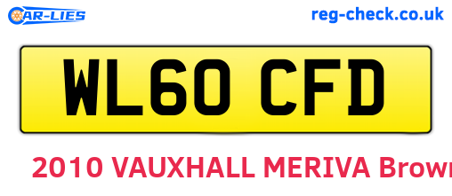 WL60CFD are the vehicle registration plates.