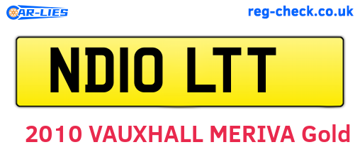 ND10LTT are the vehicle registration plates.