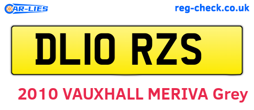 DL10RZS are the vehicle registration plates.