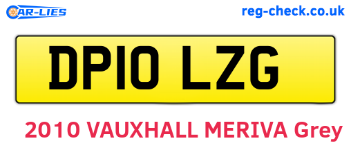 DP10LZG are the vehicle registration plates.