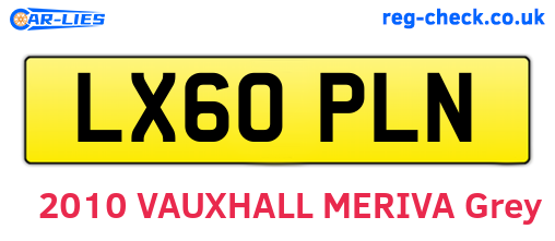 LX60PLN are the vehicle registration plates.