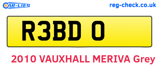 R3BDO are the vehicle registration plates.