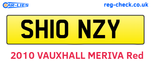 SH10NZY are the vehicle registration plates.