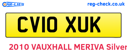 CV10XUK are the vehicle registration plates.