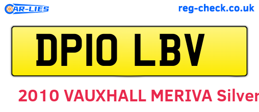 DP10LBV are the vehicle registration plates.