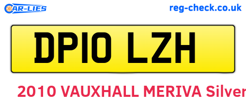 DP10LZH are the vehicle registration plates.