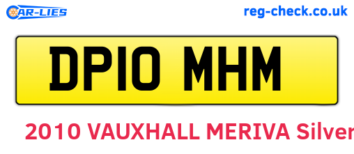 DP10MHM are the vehicle registration plates.