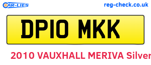 DP10MKK are the vehicle registration plates.