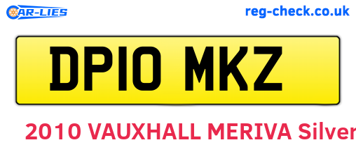 DP10MKZ are the vehicle registration plates.