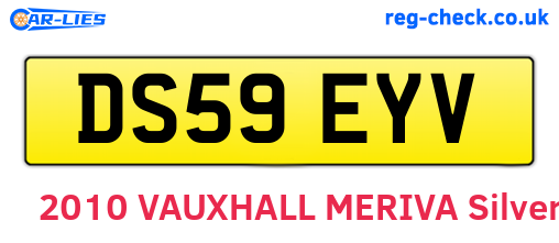 DS59EYV are the vehicle registration plates.