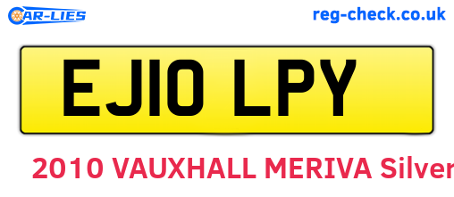 EJ10LPY are the vehicle registration plates.