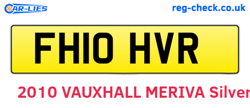FH10HVR are the vehicle registration plates.