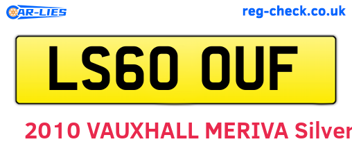 LS60OUF are the vehicle registration plates.