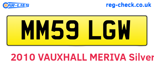 MM59LGW are the vehicle registration plates.
