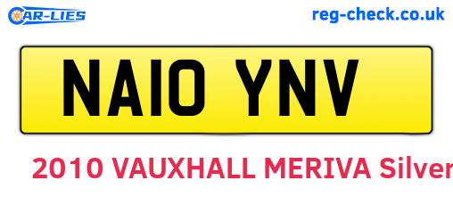 NA10YNV are the vehicle registration plates.