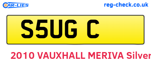 S5UGC are the vehicle registration plates.