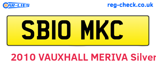 SB10MKC are the vehicle registration plates.