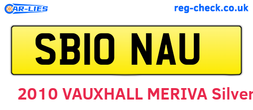 SB10NAU are the vehicle registration plates.