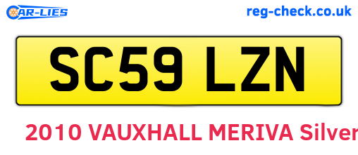 SC59LZN are the vehicle registration plates.
