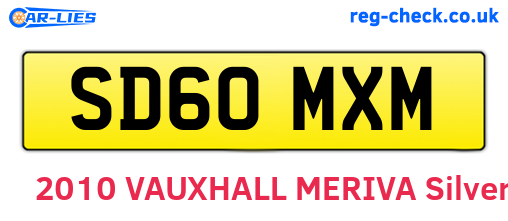 SD60MXM are the vehicle registration plates.