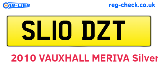 SL10DZT are the vehicle registration plates.