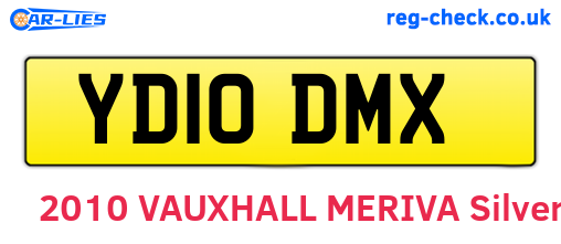 YD10DMX are the vehicle registration plates.