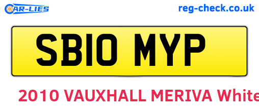 SB10MYP are the vehicle registration plates.