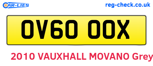 OV60OOX are the vehicle registration plates.