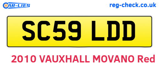 SC59LDD are the vehicle registration plates.
