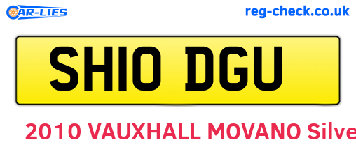 SH10DGU are the vehicle registration plates.